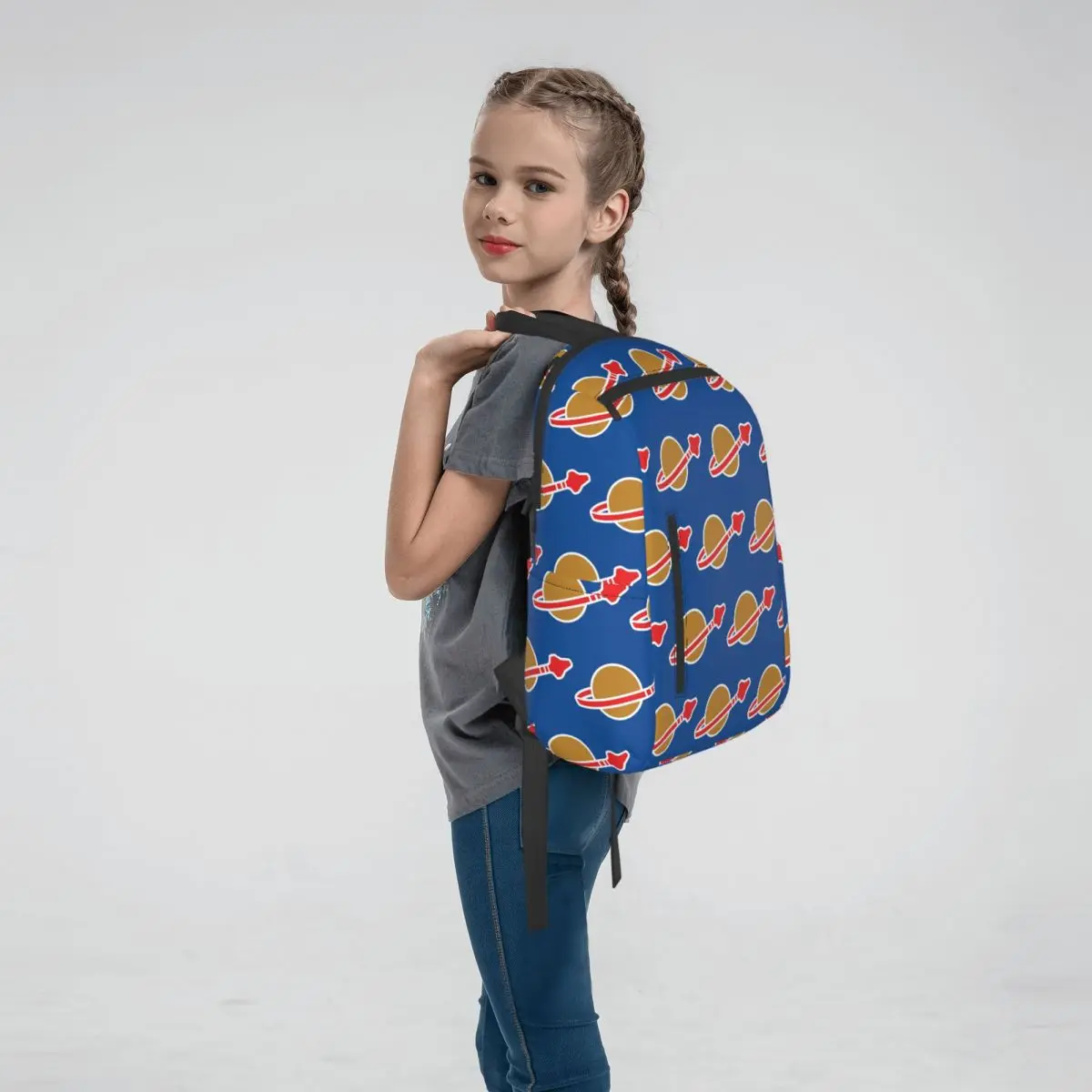 Classic Space Log Backpack Daypack Boys Girls BookBag School Bag Shoulder Bags for Men Women