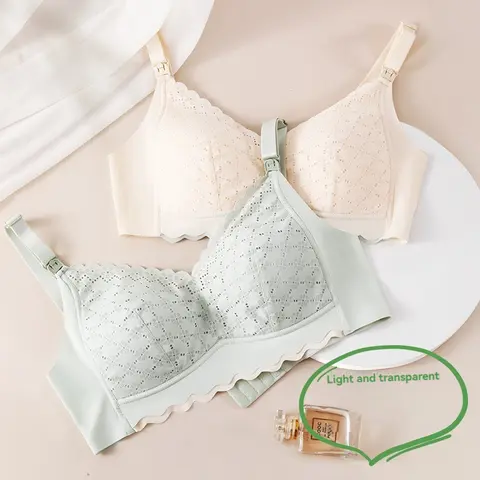 Maternity Quality Nursing Bras  Wireless Lingerie Breastfeeding Bra for Pregnant Women Pregnancy Breast One Size Sleep Underwear