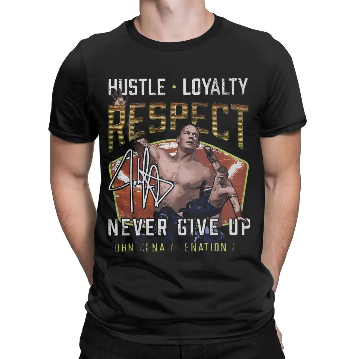 New Arrival Men Women's John Cena Cenation Respect Graphic Printed Tee Shirt Cotton Wrestler Wrestling T Shirt Tee Clothing