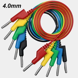 1M Stackable Dual 4mm Banana Plug to Banana Plug Multimeter Test Leads Cable Kit 1000V/20A 5 Colors Alligator Clip