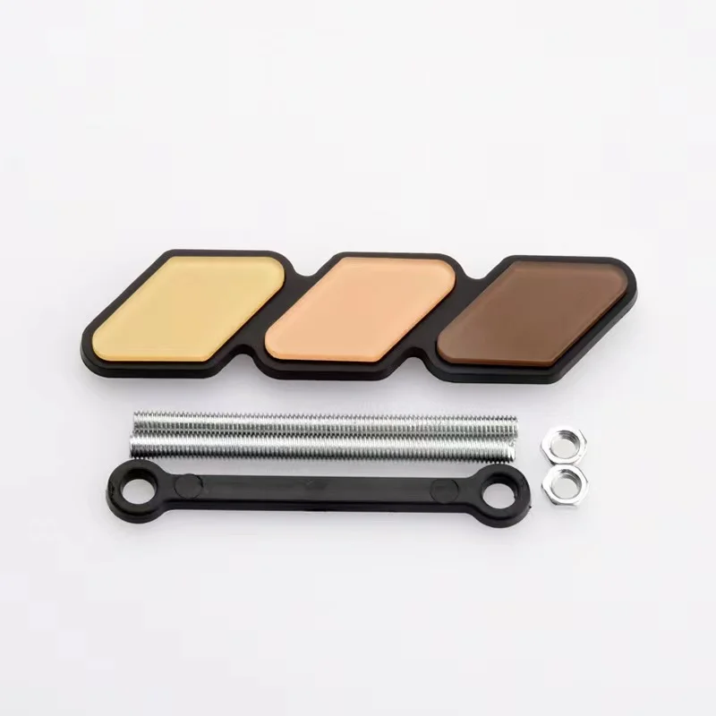 Flying Wing 3-Color Stripe Grille Badge Emblem W/No Removal Required Toggle Anchor Bolts For  Tacoma Tundra 4Runner RAV4