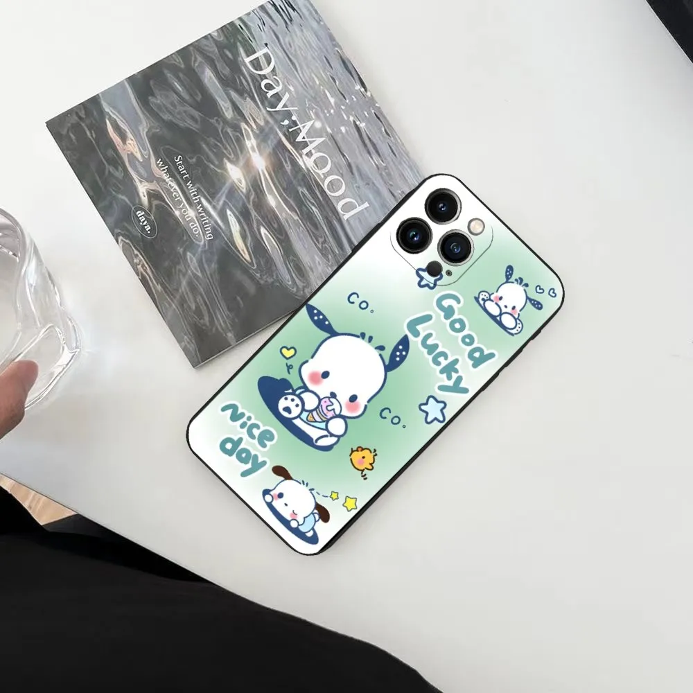 Sanrio Pacha dog Phone Case for iphone 15 14 13 12 11 Mini Pro Max Plus Shockproof Back Cover protective case