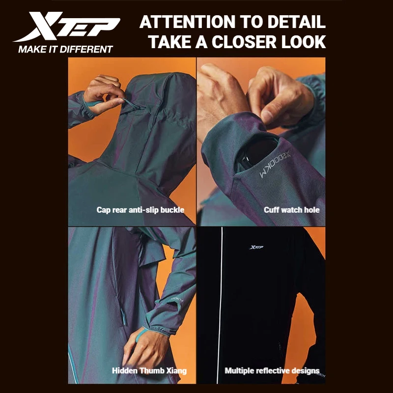 Xtep 2000KM-PRO 2026 Quick-Drying For Men Jacket Training Comfortable Green Fitness Top Jacket Zipper Sportswear 874229140162