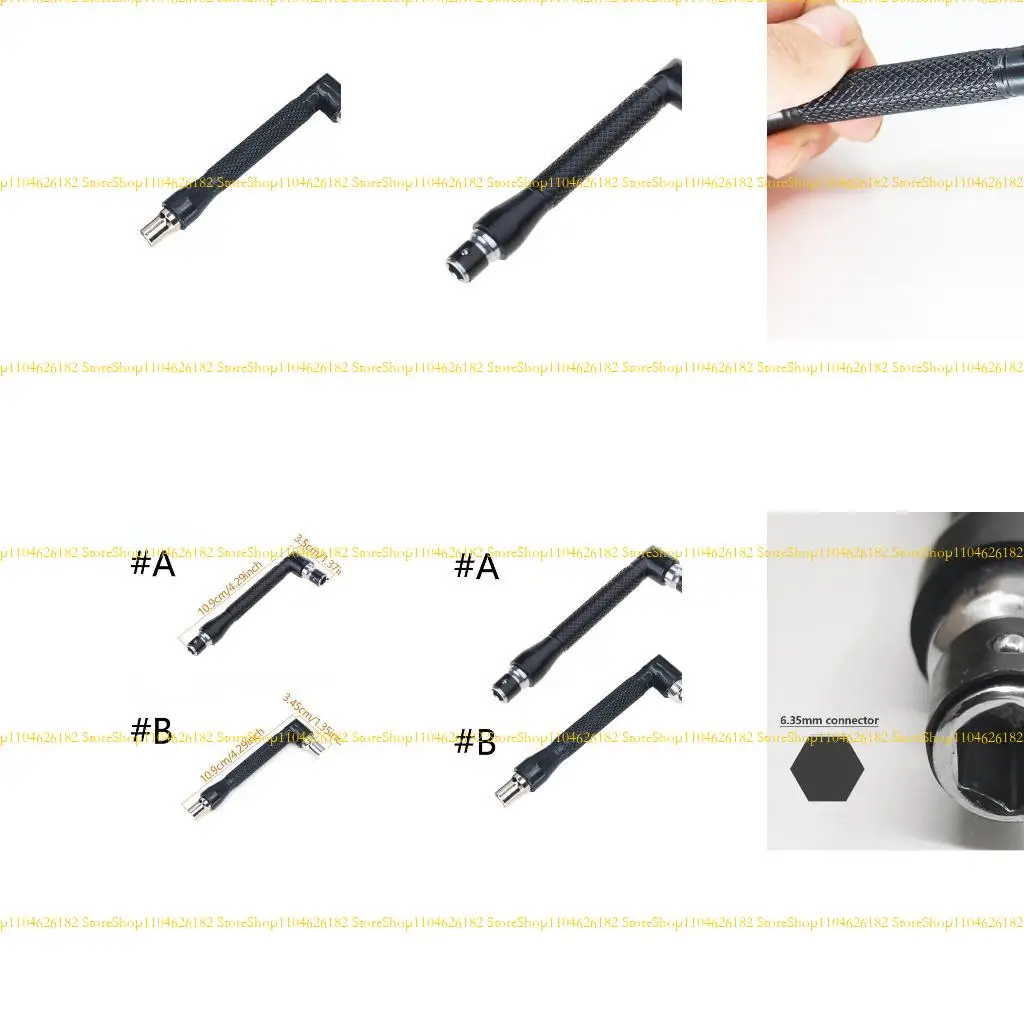 

Q2Q4 L Wrench 1/4inch Socket Wrench Double Head Mini Screwdriver Bit Hand Tool