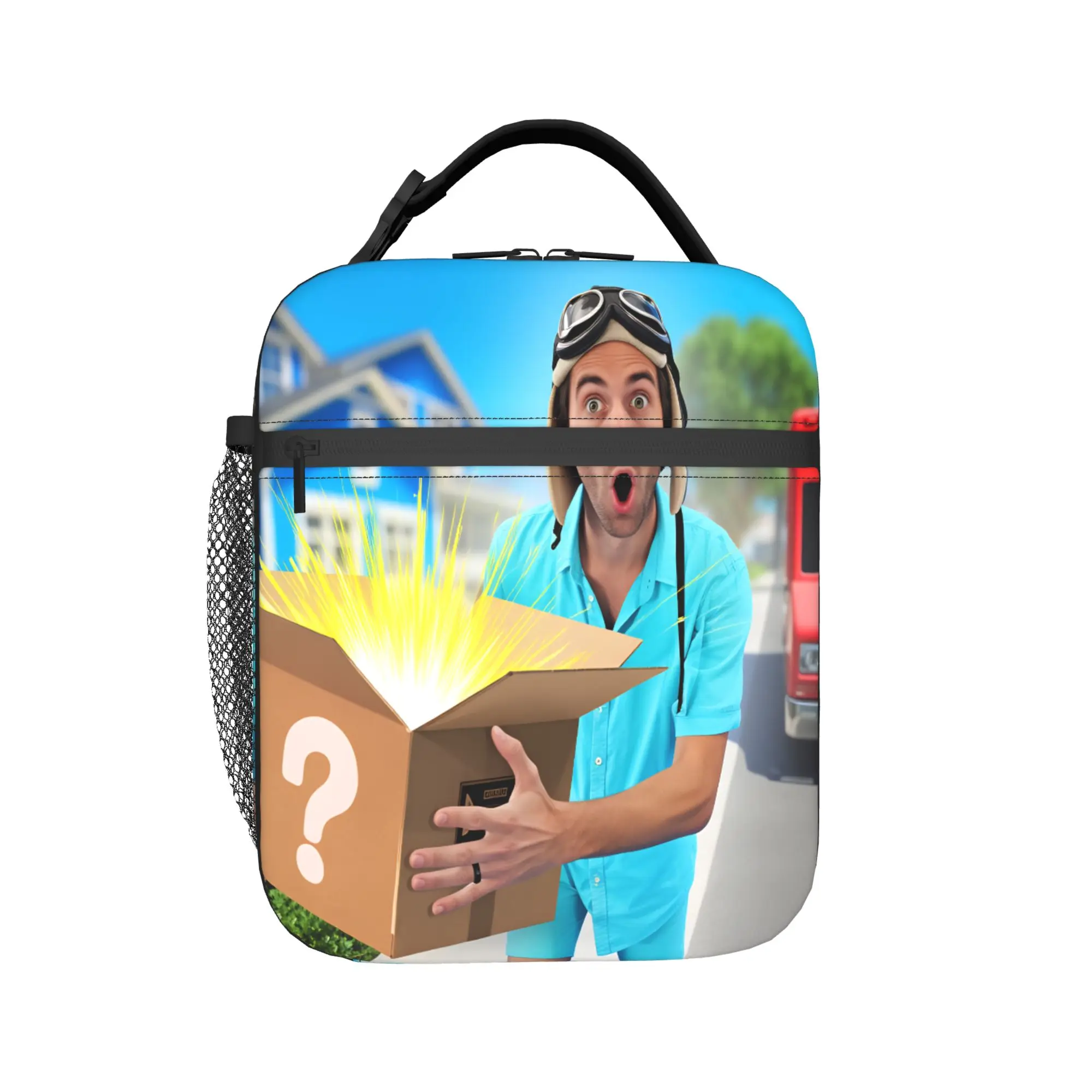 Dannys Go Lunch Bag  Leisure Lunch Box For Child Office Portable Insulated Cooler Bag Oxford Print Tote Food Bags