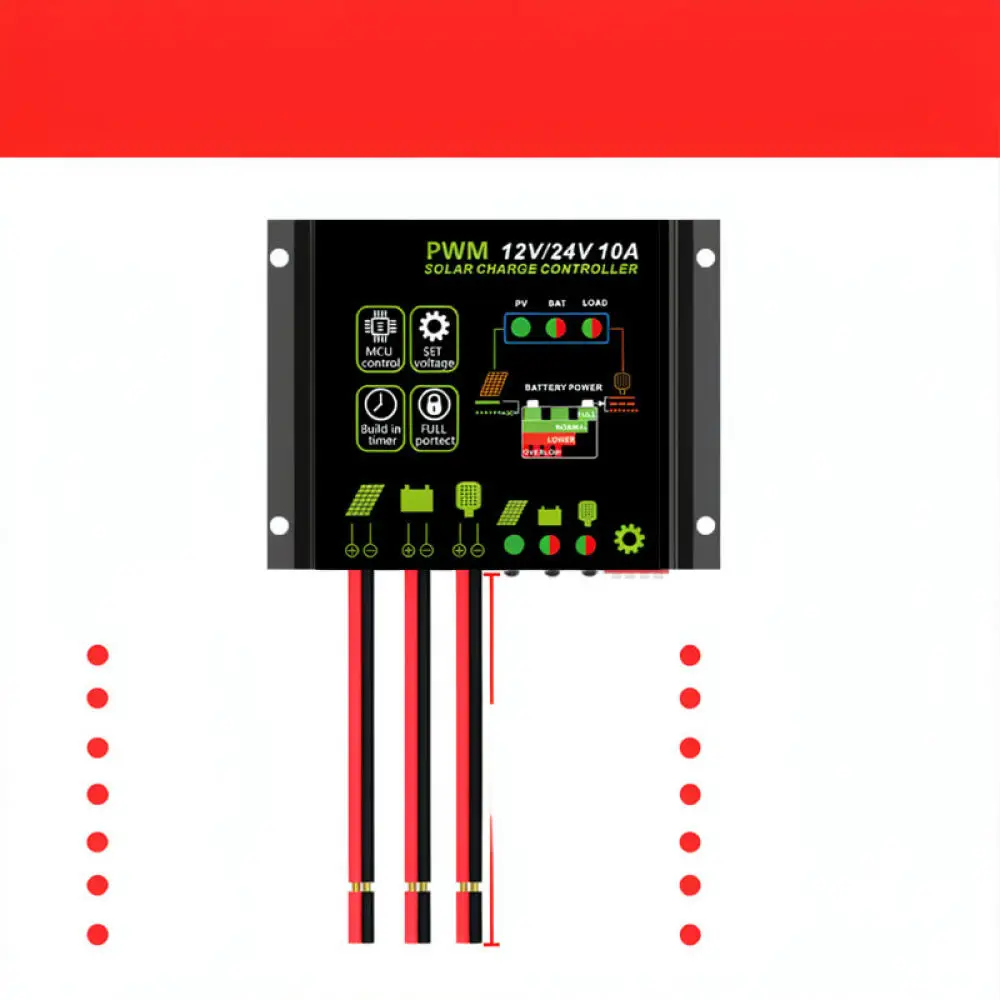 Smart Solar Power Controller For SANYI 10A PWM Regulator Auto Timer Light Control Photovoltaic Battery Management Unit