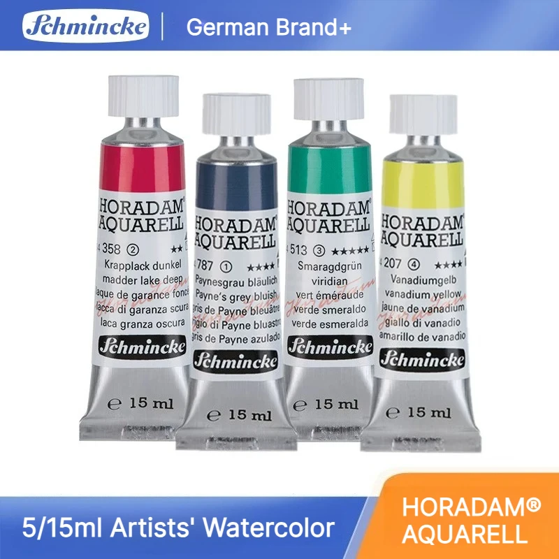 German Schmincke - HORADAM® AQUARELL-Finest Artists' Watercolor, Highest Quality Artist Pigments For Creating Beautiful Artworks