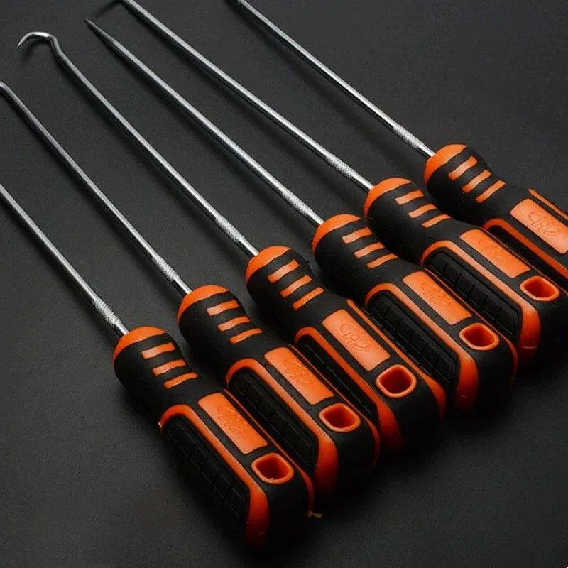 4Pcs Mini Oil Seal Pick & Screwdriver Set, Special Hooks for Automotive Seal Removal, Garage Hand Tools