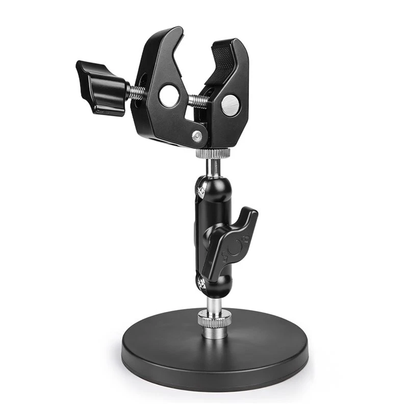 T21C Magnetic Umbrella Storage Rack Multifunctional Metal 360° Magnetic Clamp Joint Holder For Flashlight Umbrella Fix Parts
