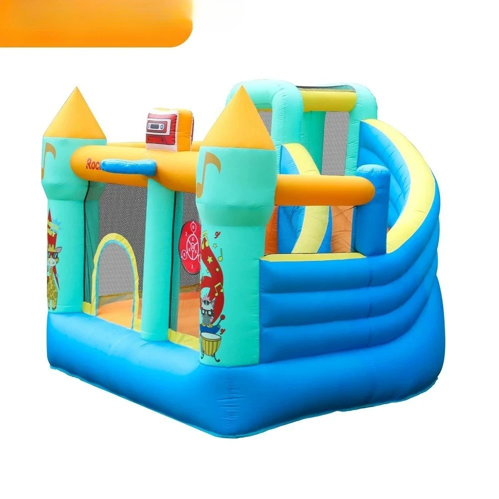 Outdoors Small Bounce House Inflatable Castle Slide Jumping Castle Inflatable Cartoon Bounce House for Kids