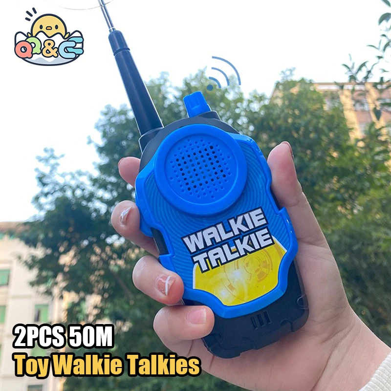 

2 PCS 50M Toy Walkie Talkies Mini Portable Kids Electronic Spy Handheld Two-Way Radio Children Outdoor Interphone Toy For Kids