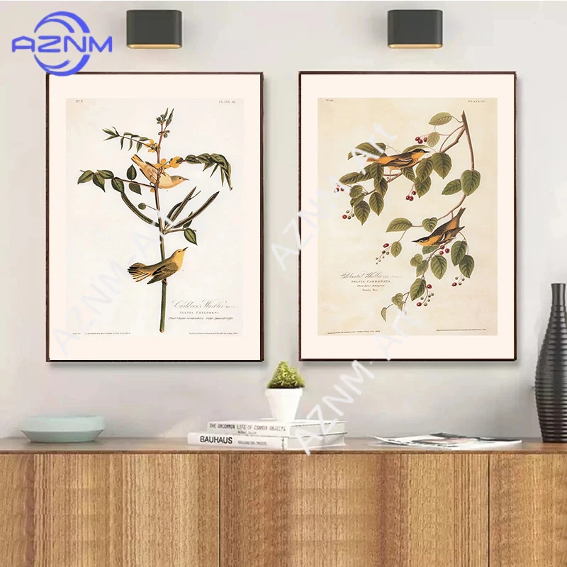 Vintage botanische Poster, Leinwandgemälde und Drucke, klassisches Wandkunstbild für Wohnzimmer, Büro, Heimdekoration, rahmenloses Geschenk