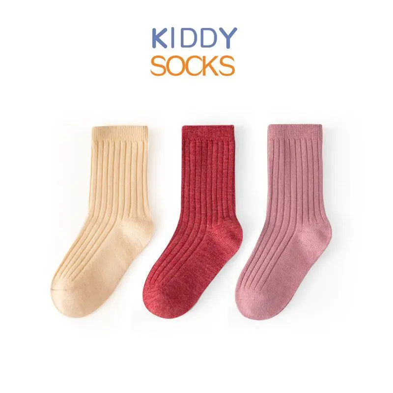 1-12 سنة الاطفال ميرينو الصوف جوارب رياضية للفتيات الفتيان طفل شتاء حراري دافئ سميكة خففت الرطوبة جوارب للمشي لمسافات طويلة 3 أزواج #1