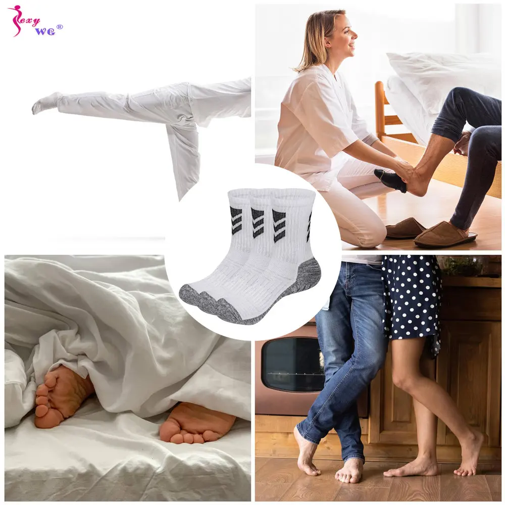 SEXYWG 3pairs/Lot Running Sport Football Socks Sport Custom Socks Sport Sports Socks Men Fits All Non Slip Basketball Sock