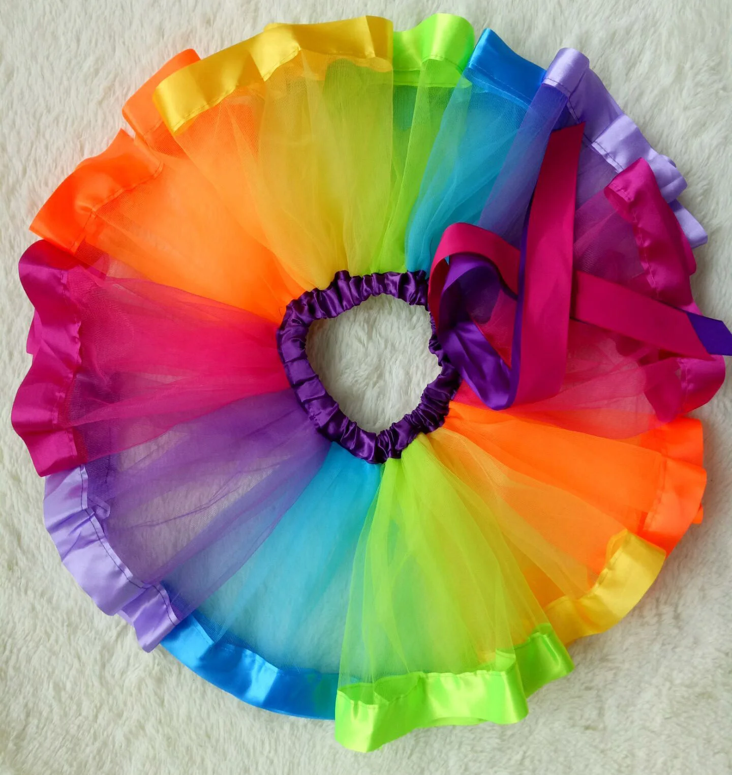 2021 neue Tutu Rock Baby Mädchen Kleidung Bunte Mini Pettiskirt Mädchen Party Dance Regenbogen Tüll Röcke Kinder Kleidung