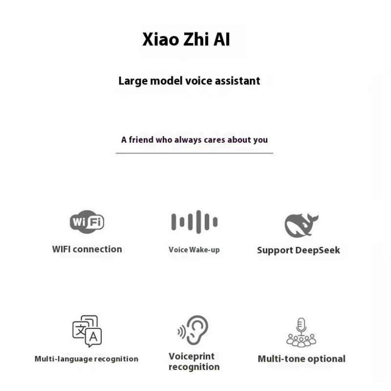XiaoZhi AI-ESP32 Robot compagno AI WiFi intelligente con schermo da 1,28" - Assistente vocale e interazione emotiva per un facile chat domestico