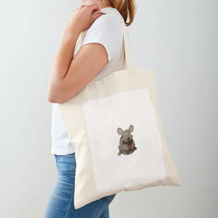 

mouse eating an m&m all alone meme Tote Bag ecological bags shopping cart bags reusable grocery bags shopping bag