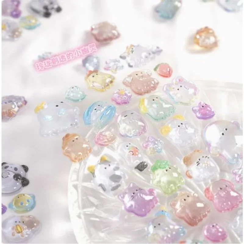 2026 Hot 3D embossed fun acrylic diamond stickers for children's DIY decorative embossed fun stickers