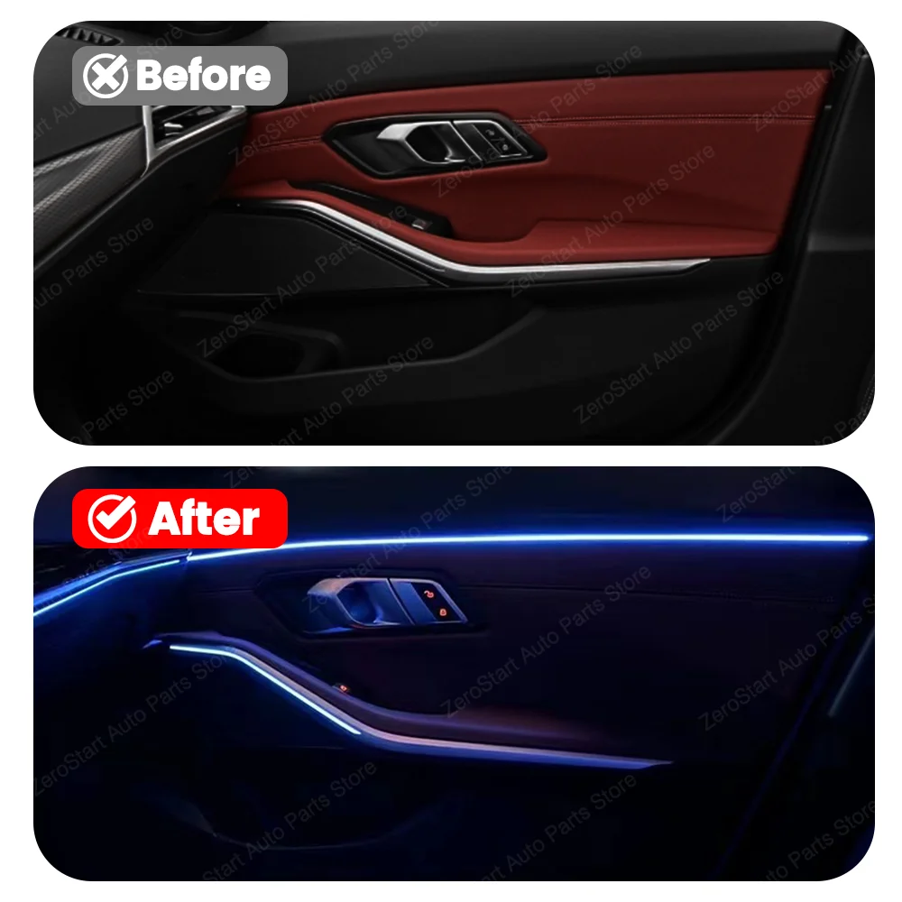 11 Colour Car LED Door Light Ambient Light For BMW 2/3/4 Series G20 G21 G22 G26 G80 G82 M3 M4 Interior Kit Modification Lamp