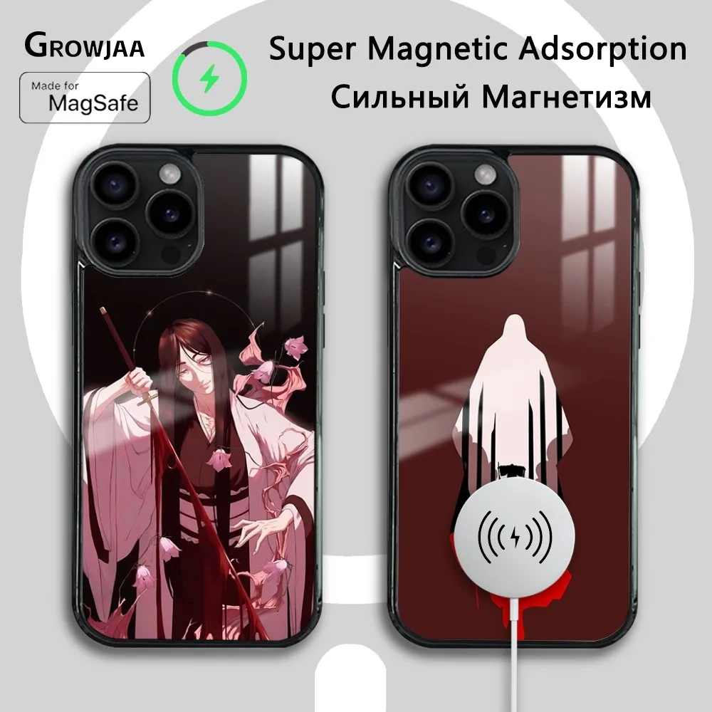 U-Unohana Retsu B-Bleach Anime Phone Case For iPhone 16 15 14 13 12 11 Pro Max Plus Mini Magsafe Mirror Wireless Magnetic Cover