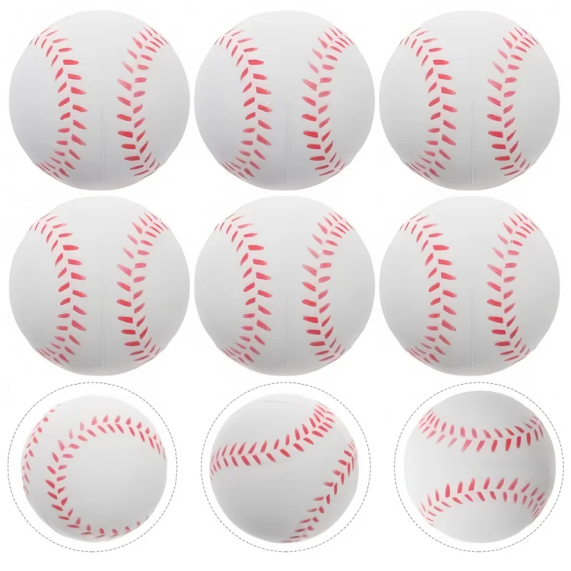 2pcs PU Baseball Soft Sponge Ball Toy Outdoor Sport Practice Trainning Base Ball Kids Decompression Indoor Outdoor Toy Ball