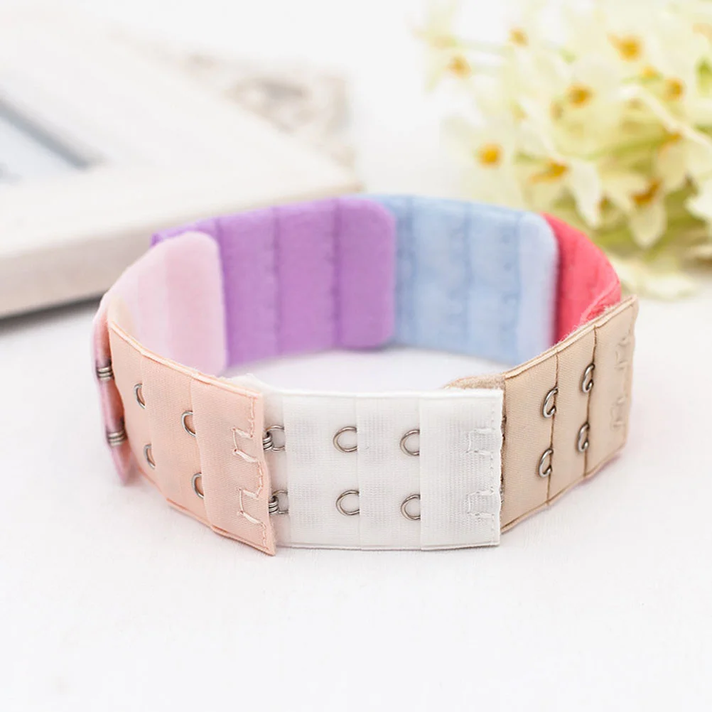 9 Pcs Lengthened Strap Extension Buckle Stainless Steel Shoulder Clip Women Extender