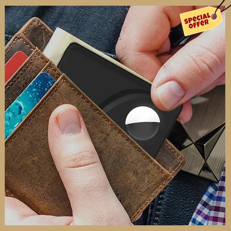حافظة محدد موقع أداء مستقر لحماية بطاقة Airtag محفظة نمط البطاقة لحقيبة Airtag