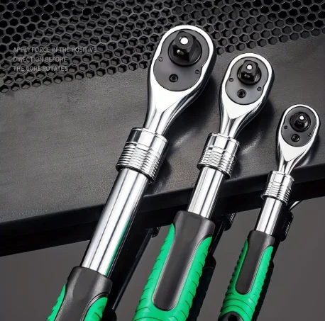 72 Tooth Quick Release Ratchet Wrench Set 1/2 1/4 3/8 3 Sizes Socket Wrenches Two-Way Repair Tools for Vehicle & Bicycle