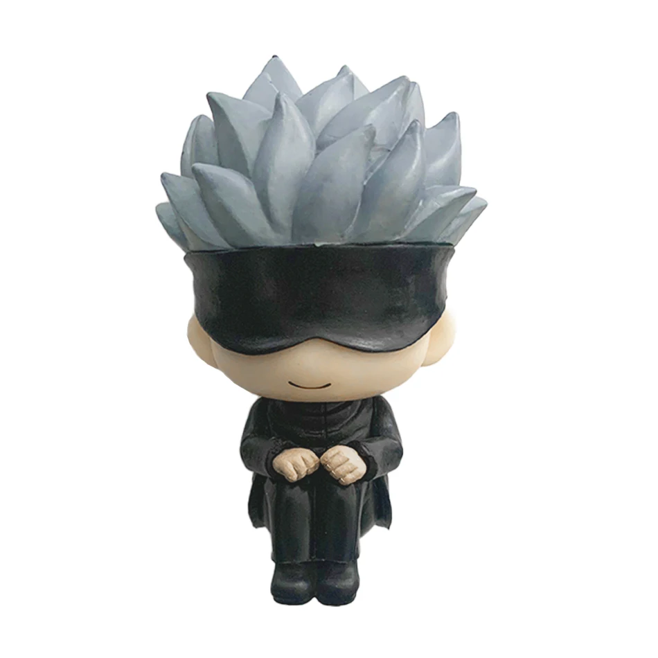 10cm Anime Jujutsu Kaisen Figure Itadori Yuji Gojo Satori Fushiguro Megumi Kugisaki Kawaii Toy Car Decoration PVC Model Gift