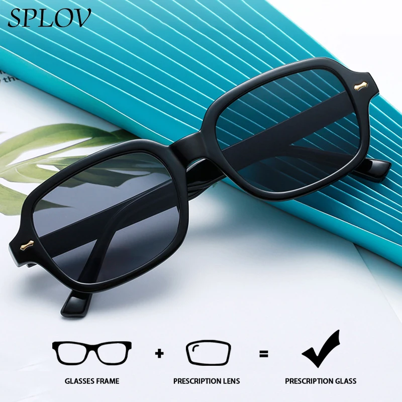 

SPLOV мужские солнцезащитные очки по рецепту с защитой UV400, профессиональные индивидуальные прогрессивные солнцезащитные очки с защитой от синего света