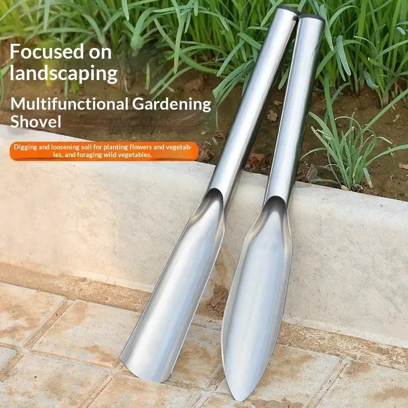 Ergonomic Stainless Steel Mini Garden Trowel Non-Slip Hand Shovel for Vegetable Planting Home Garden Maintenance