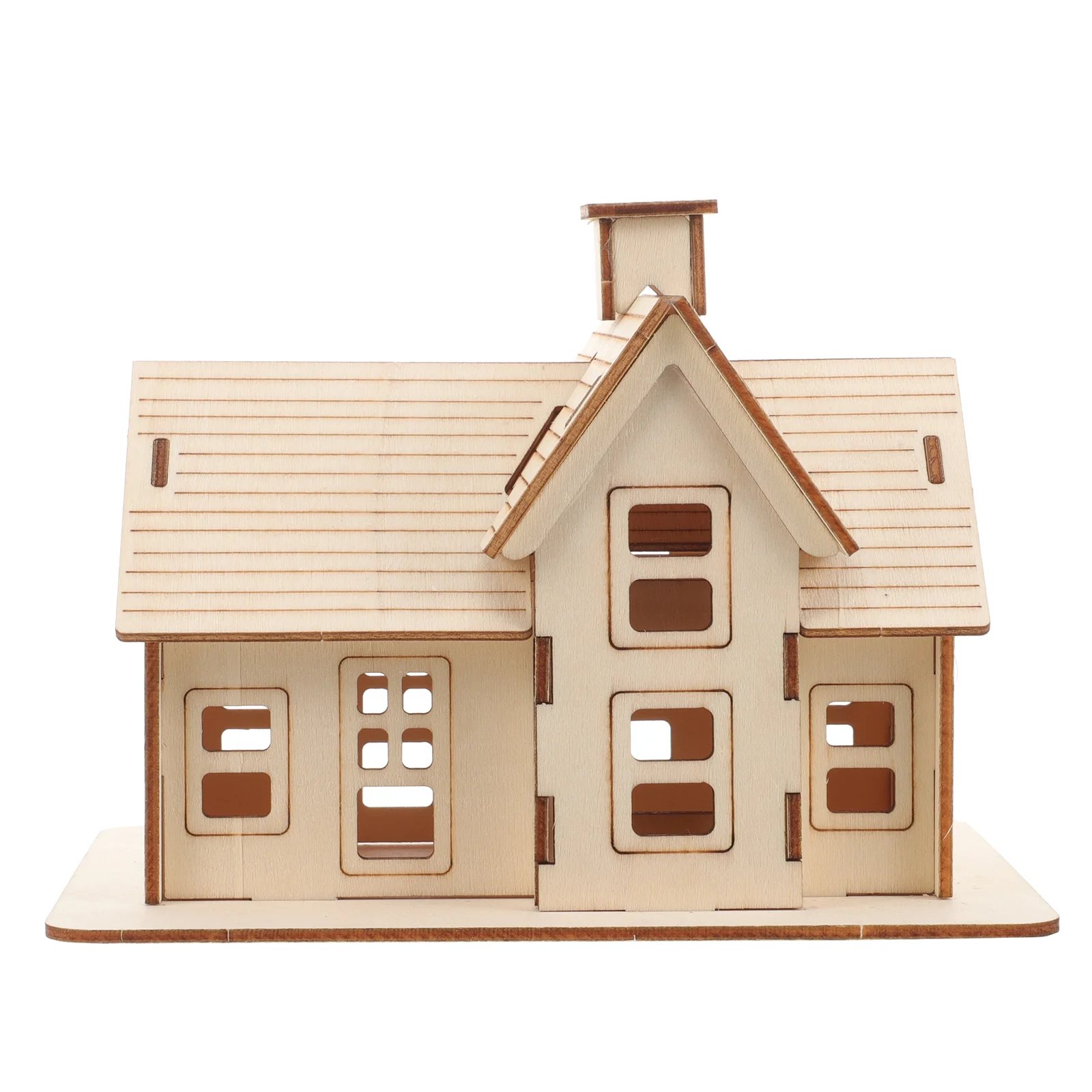 

Log Cabin Model Wooden Puzzle for 3d Funny Puzzles DIY Assembly House