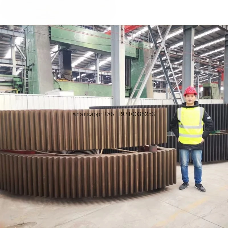 Customize Rotary Kiln Ball Mill Big Gear Big Module Spur Gear / Large Diameter Girth Gear For Sale
