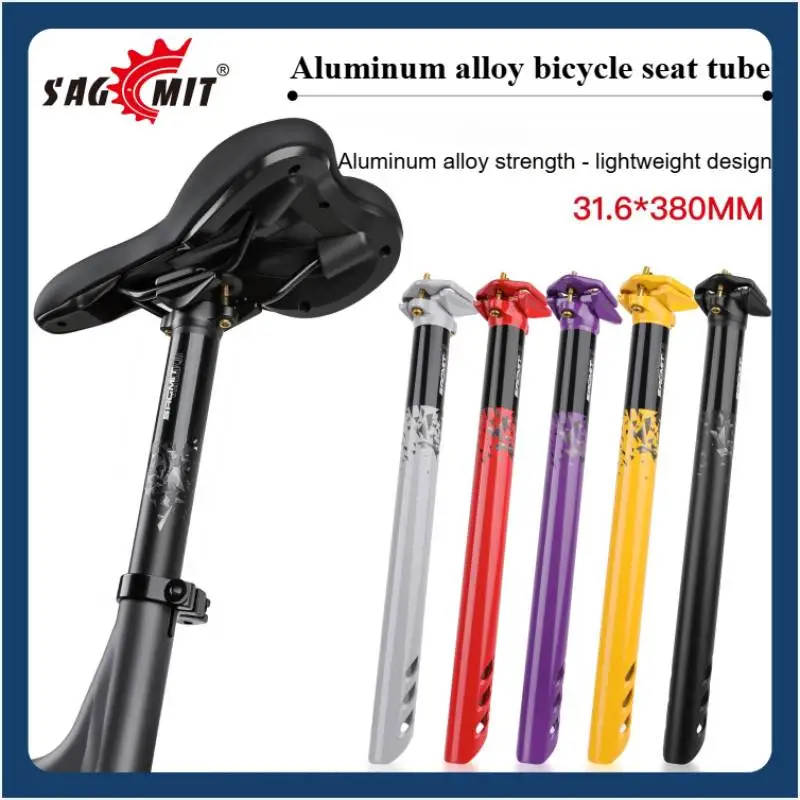 

Seat Post Bicycle Accessories SAGMIT Aluminum Alloy Seatpost 31.6mm 380mm Dual Bolt Dual Rail for Mountain Bike Road Bike