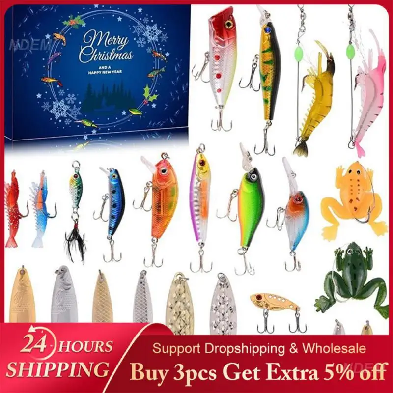 Christmas Present Fishing 3d Eyes Household Products Fishing Bait Advent Calendar Blind Box Blind Box Perfect Tool Blind Box Set