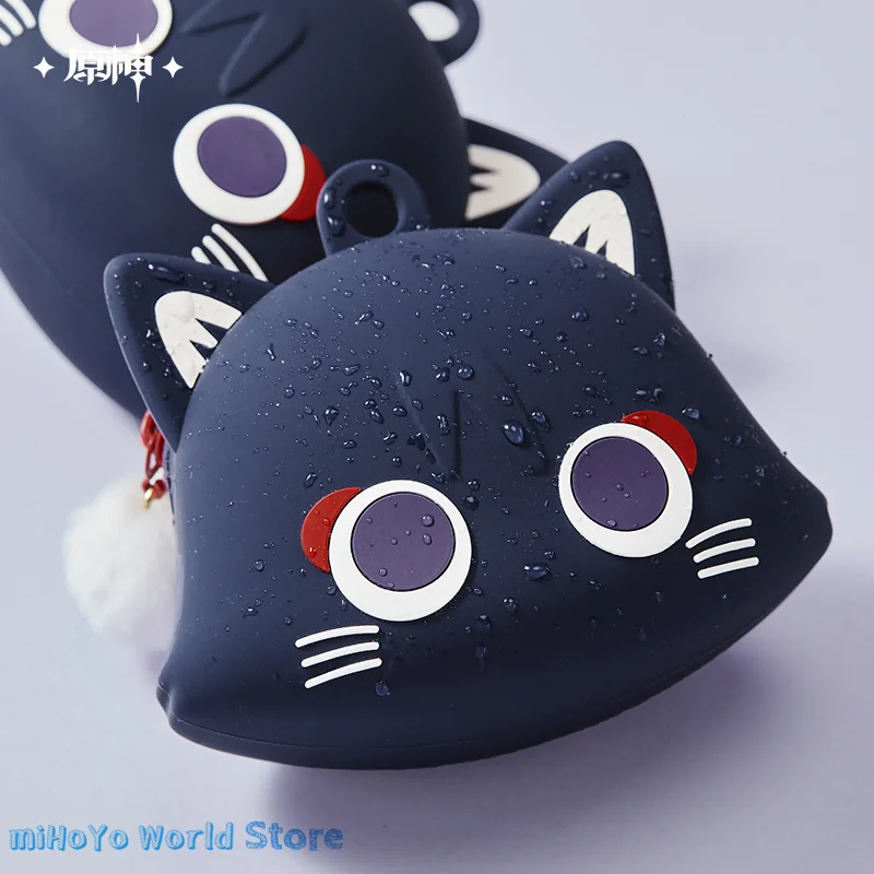 Wanderer Wallet Official Genuine Genshin Impact Wanderer Storage Bag Fairy Tale Cat Series Balladeer Mini Silicone Storage Bag