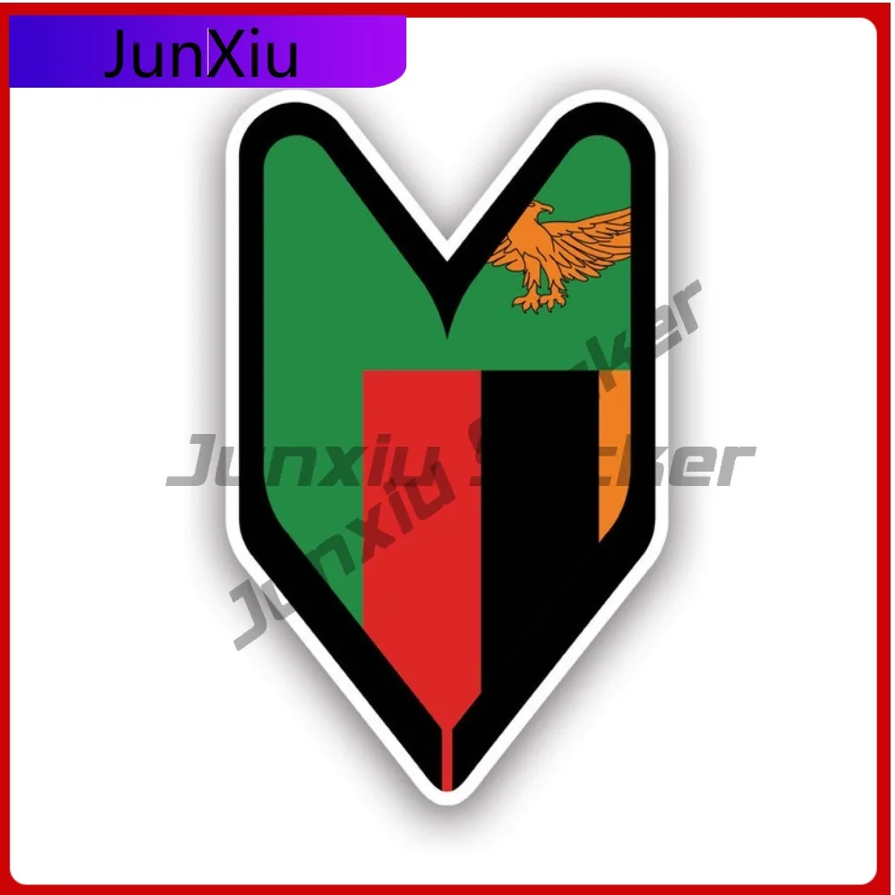 

Zambian Driver Badge Sticker Creative Decals Wakaba Green Leaf Shoshin Beginner Driver Sign Soshinoya Zambia Zmb Zm Safety