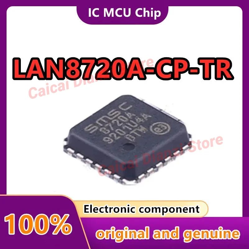 10PCS/LOT LAN8720A-CP-TR LAN8720A Screen printing8720A QFN24 SMSC Ethernet transceiver