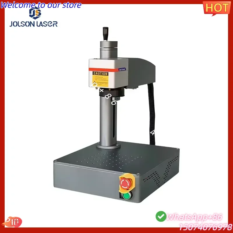 2026 JOLSON Mini CNC Desktop Fiber Marking Machine 20/30/50 Watt Portable Auto Supports DXF PLT BMP AI DWG Formats