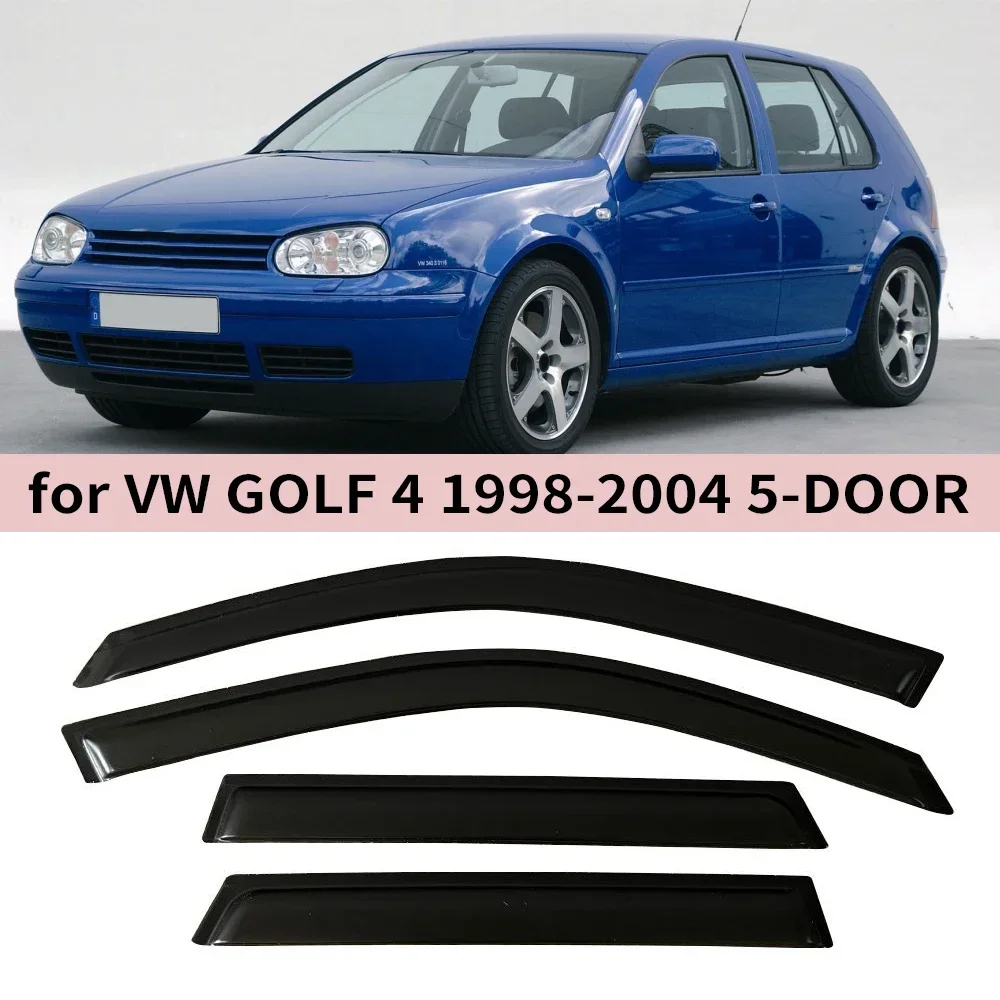 

Для VW GOLF 4 1998 1999 2000 2001 2002 2003 2004 5-дверные ветровые дефлекторы, защита от дождя, дверной козырек, козырек, оконный козырек