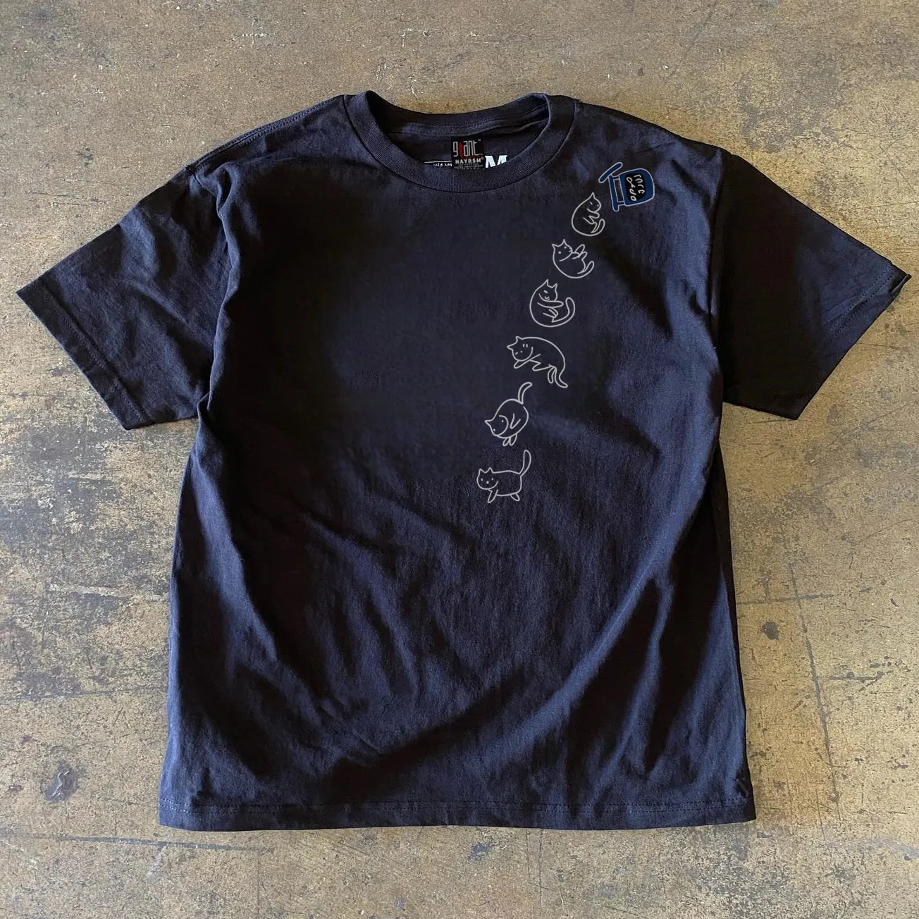 Pure Cotton Short Sleeve T-Shirt 3A260g Double Weave Loose Fit Unisex Breathable Summer Fashion round Neck  Pattern