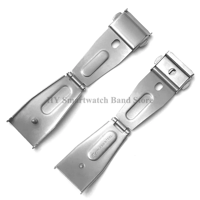 9/10/11/12/13/14/15/16/18/19/20/21mm Stainless Steel Folding Buckle Leather WatchBand Buckle Solid Butterfly Clasp Accessories