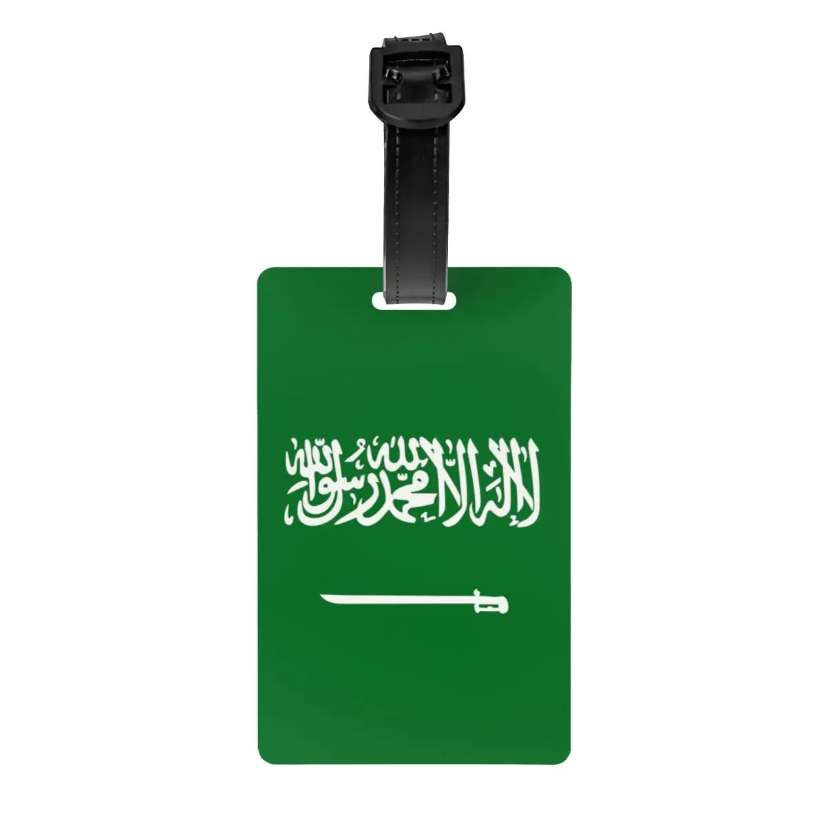 Custom Flag Of Saudi Arabia Luggage Tags for Travel Suitcase Privacy Cover ID Label