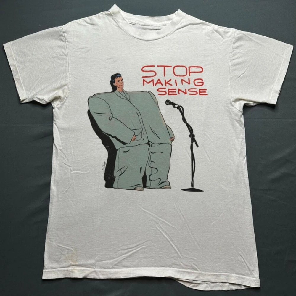 Talking Heads Shirts, Unisex White T-Shirts Available Graphic Short Sleeve Men's T-Shirt for Summer