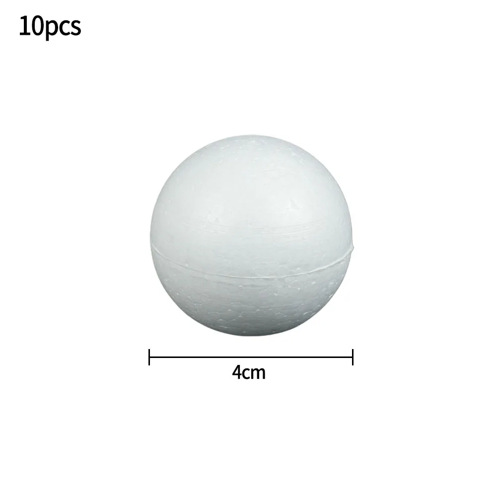 Parties Wedding Foam Ball Venue Decoration 10PCS 20mm-40mm Beautiful Solid Sweet Tree Decoration White ​Polystyrene Foam