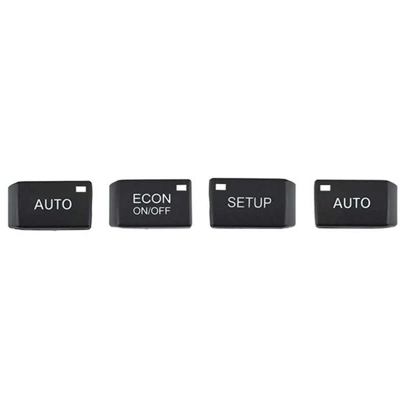 4Pcs/Set Car Air Conditioning Control Computer Panel Button Switch Cover For  A6 C6 S6 Avant 2005-2011 4F1820043