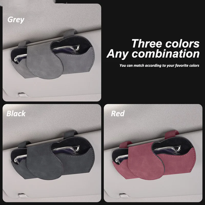 Car Sun Visor Glasses Case Sunglasses Storage Box Clip For Suzuki Swift S-Cross Jimny Alto SX4 Vitara Baleno Samurai Accessories