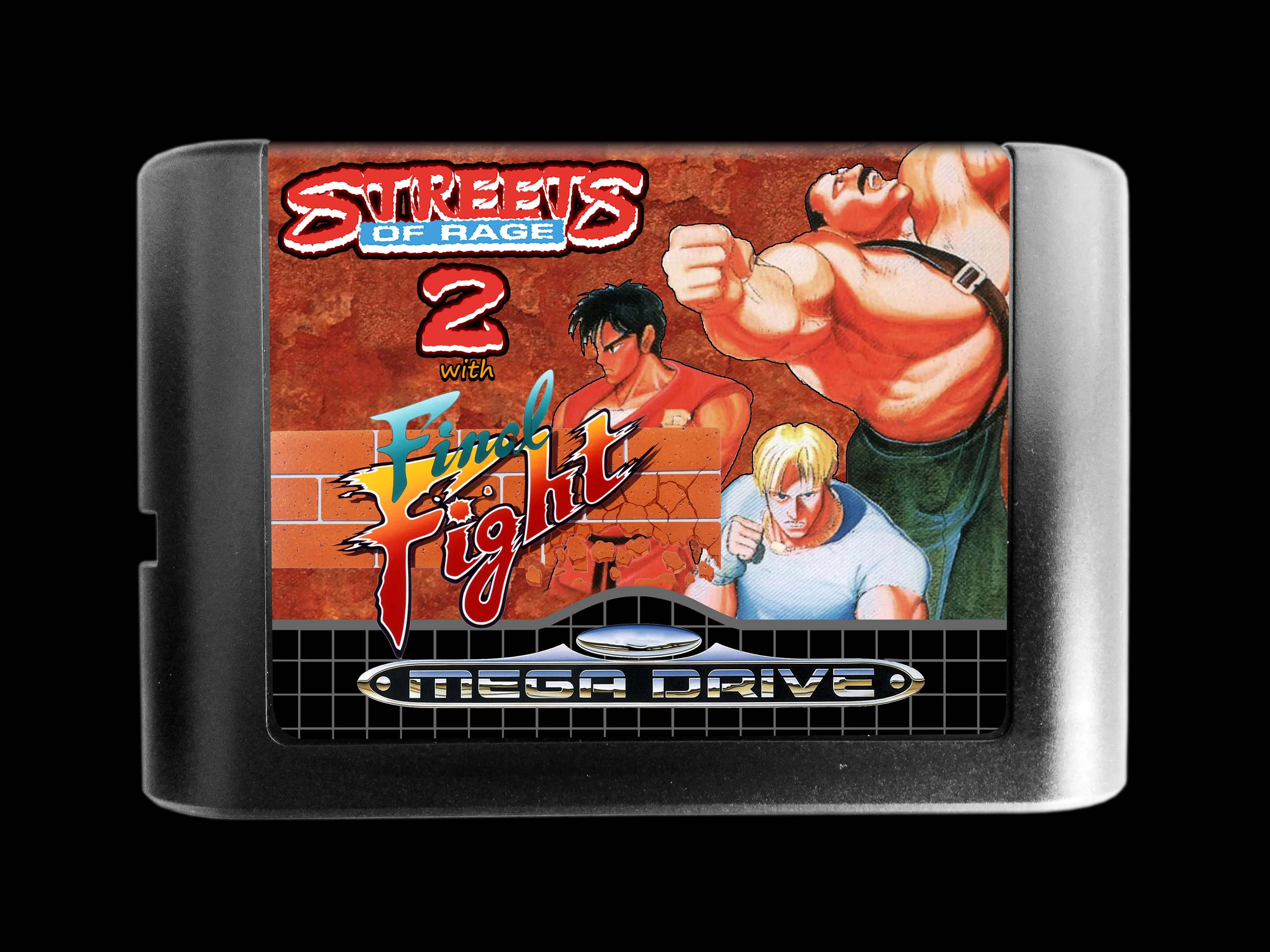 Genesis Game : Streets of Rage 2 with Final Fight ( USA Version!! )