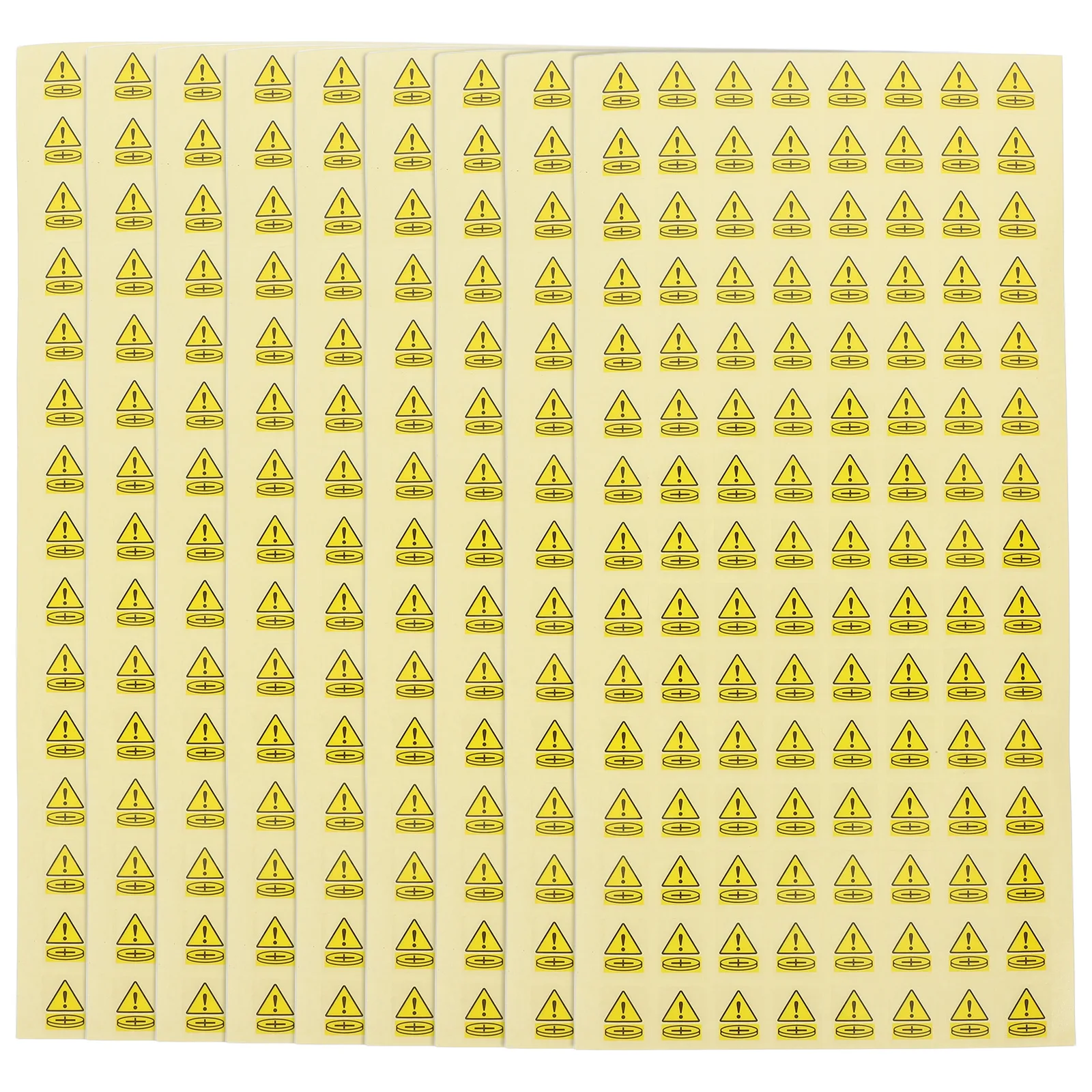 

1000pcs Button Warning Stickers Safety Labels Strong Adhesion Copperplate Material Packaging Transport