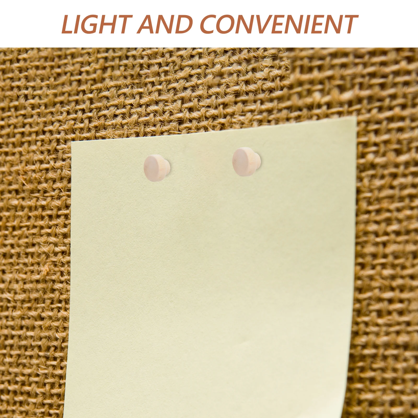 50個の木製プッシュピン、丸い装飾用鋲、掲示板、コルクボード、壁ディスプレイ、メモ、ホームオフィスの装飾用